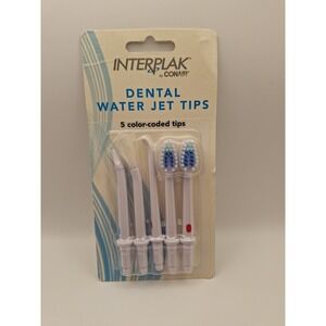 New Interplak Replacement Dental Water Jet Tips 5 Color Coded